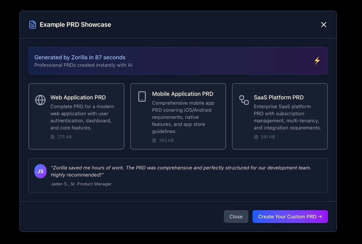 Product Requirements AI